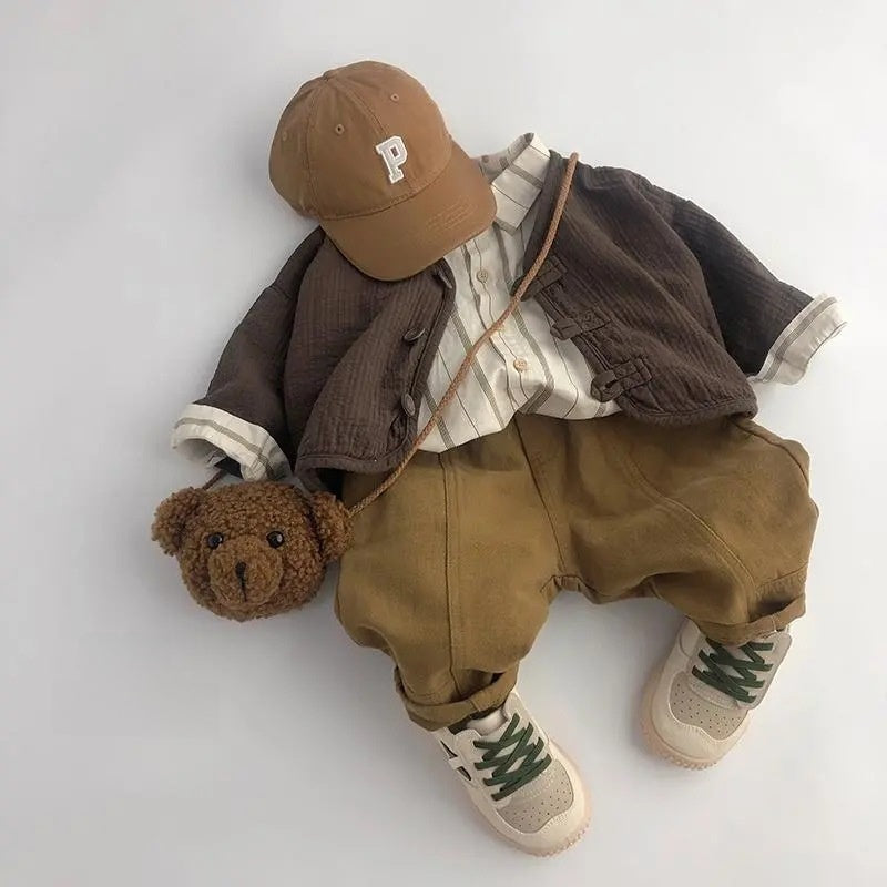 Children Cotton Blend Cardigan