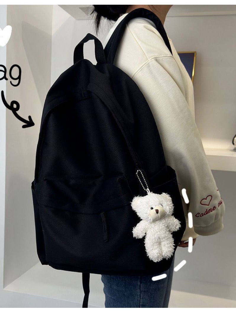 Minimalist Solid Color Backpack