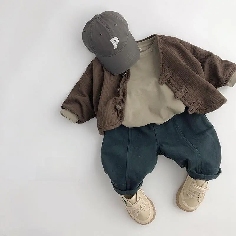 Children Cotton Blend Cardigan