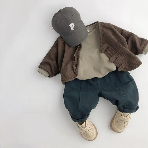 Children Cotton Blend Cardigan