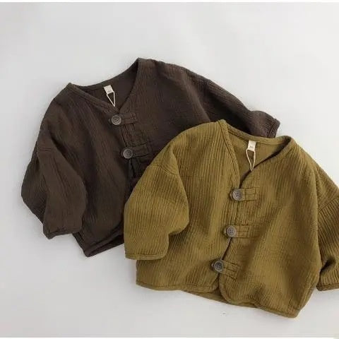 Children Cotton Blend Cardigan